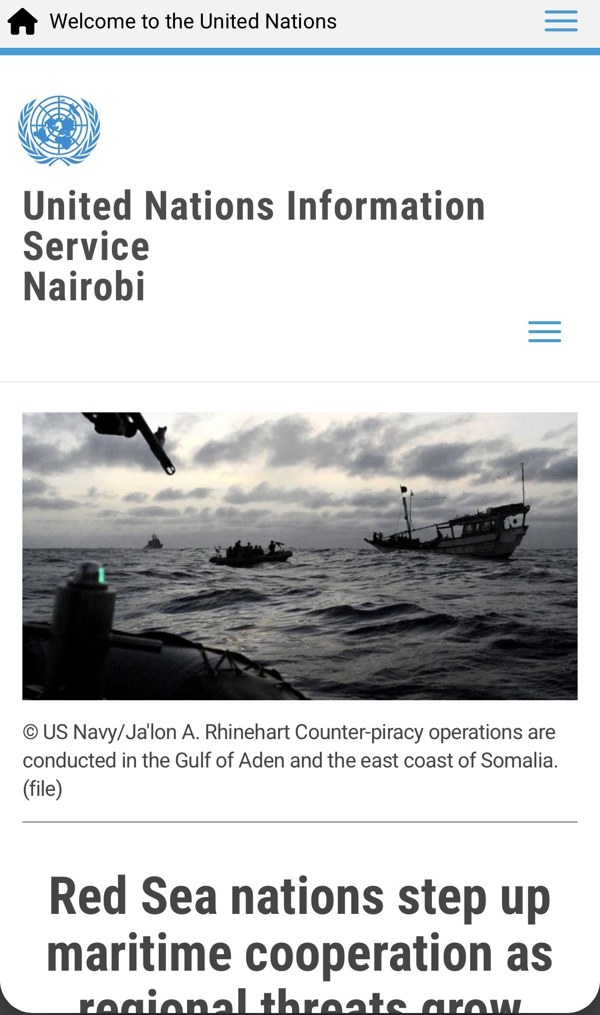 UNIS Nairobi — Red Sea nations step up maritime cooperation